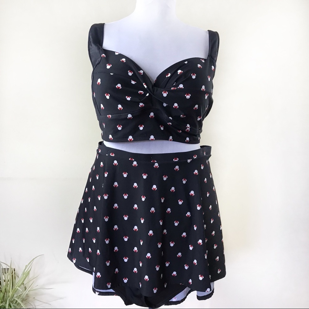 Disney Plus Size Minnie Mouse Two Piece Swimsuit